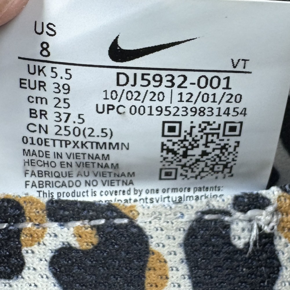 Nike React Infinity Flyknit White Gray Womens US Size 8 DJ5932-001 Running Shoes - Picture 10 of 10